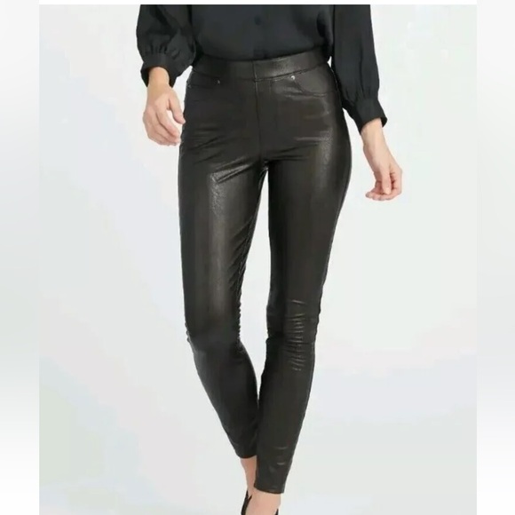 SPANX Pants - SPANX Faux Leather Like Ankle Skinny Sz S #A4